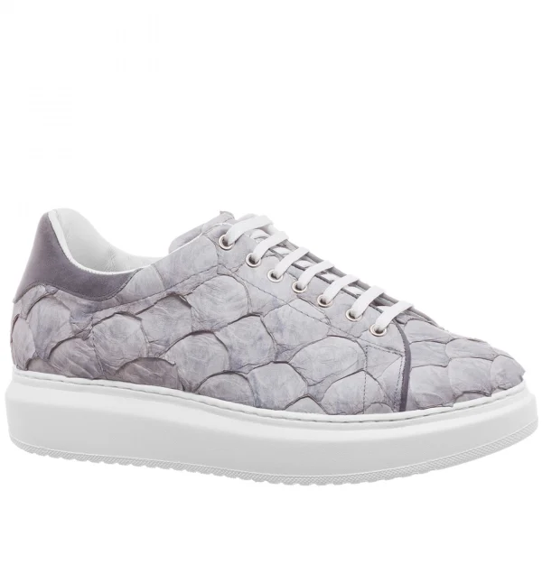 Pitti - Elevator Sneakers in Piracucu Leather from 2.4 to 3.1 inches