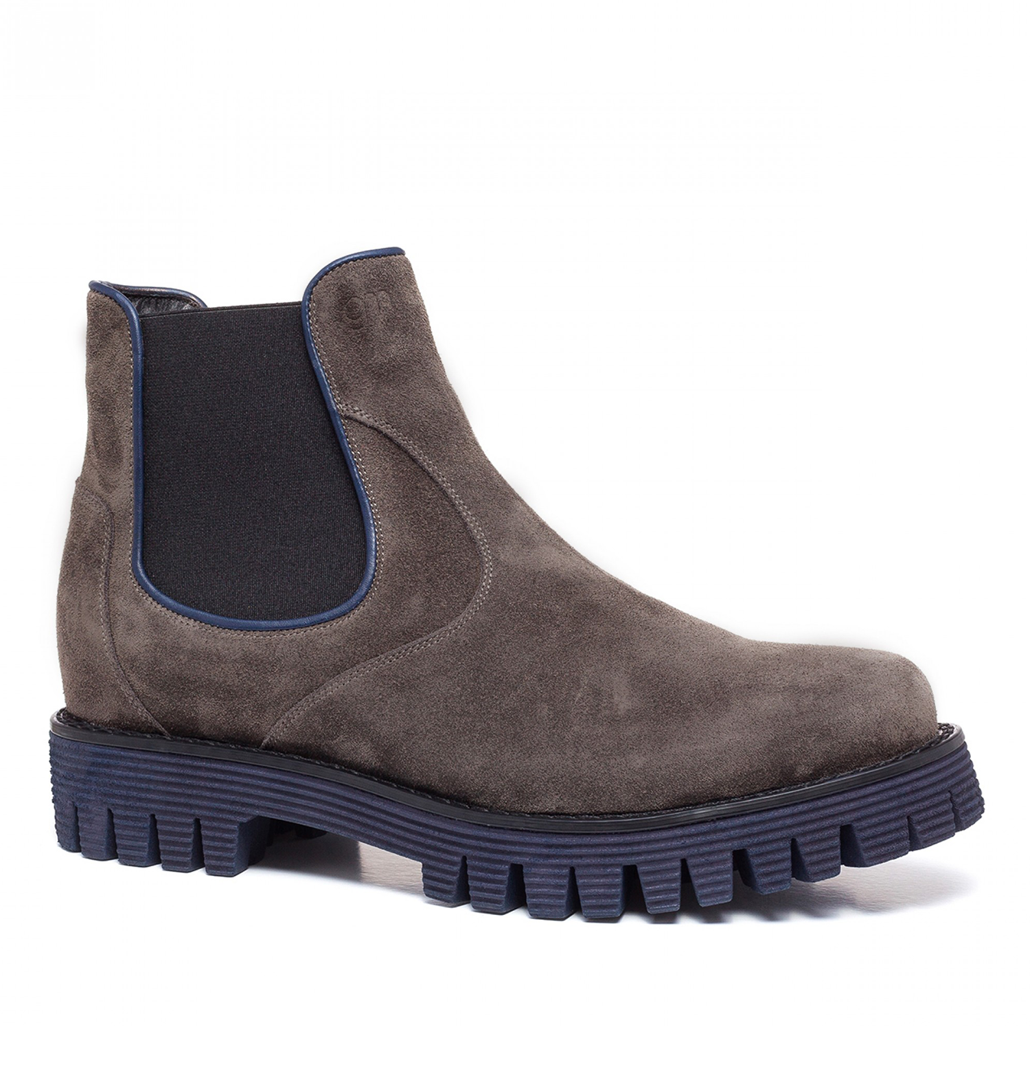 Times Square - Elevator Boots in Suede Leather from 2.4 to 4 inches