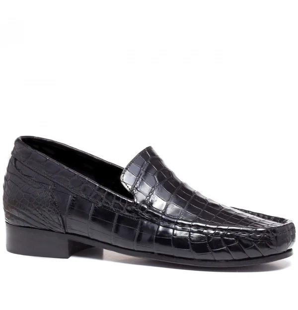 Kuwait - Elevator Loafers in Crocodile Leather up to 6 cm