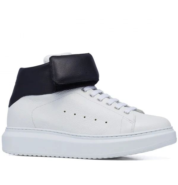 Buffalo - Elevator Sneakers in Full Grain Leather from 2.4 to 3.1 inches