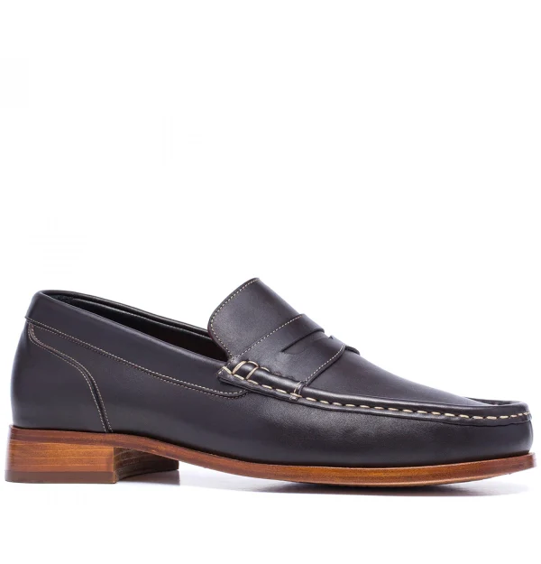 Muscat - Elevator Loafers in Full grain Leather up to 2.6 inches