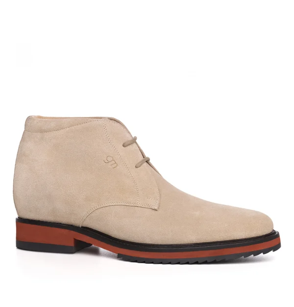 Liège - Elevator Boots in Suede Leather from 2.4 to 3.1 inches