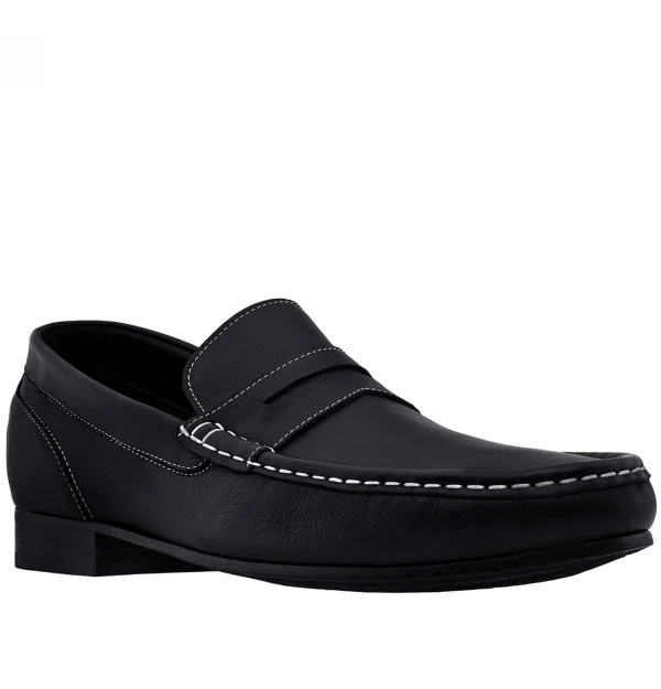 Bucharest - Elevator Loafers in Full grain Leather up to 2.6 inches