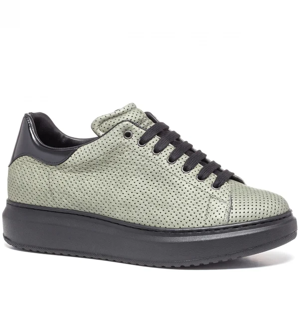 Hanoi - Elevator Sneakers in Mix of leathers from 2.4 to 3.1 inches