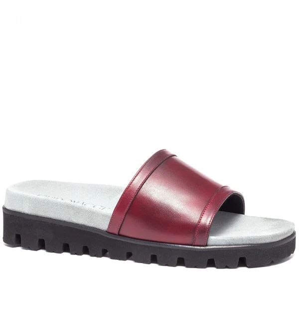 Auckland - Elevator Sandals in Full Grain Leather up to 2 inches