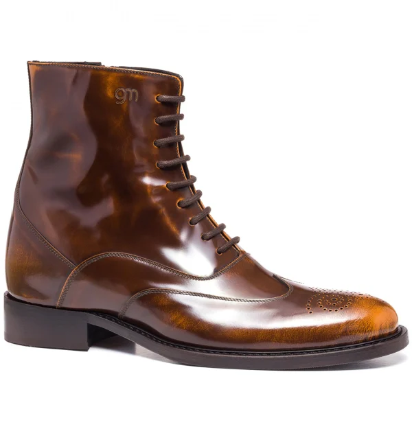 Idaho - Elevator Boots in Full grain Leather from 2.4 to 4 inches