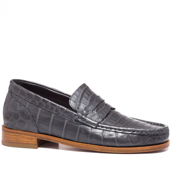 Persian Gulf - Elevator Loafers in Crocodile Leather up to 6 cm