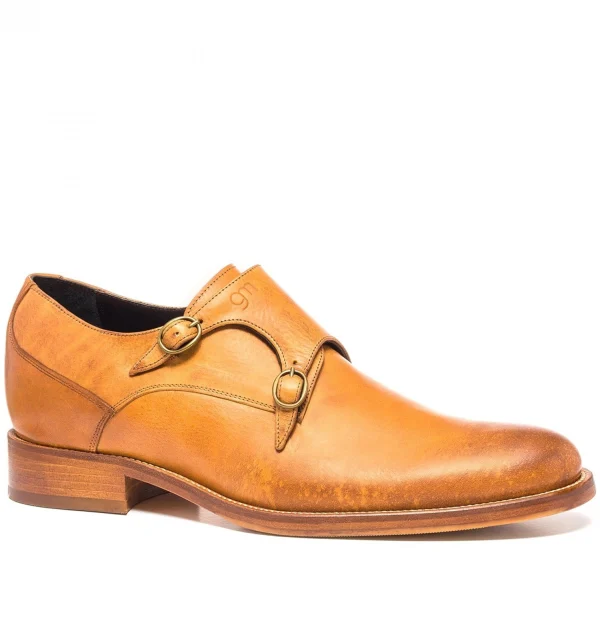 Columbus Circle - Elevator Shoes in Full Grain Leather from 2.4 to 3.1 inches