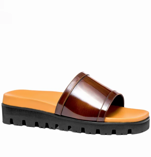 Vieste - Elevator Sandals in Full grain Leather up to 2 inches
