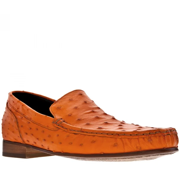 Port Elizabeth - Elevator Loafers in Ostrich Leather up to 2.6 inches