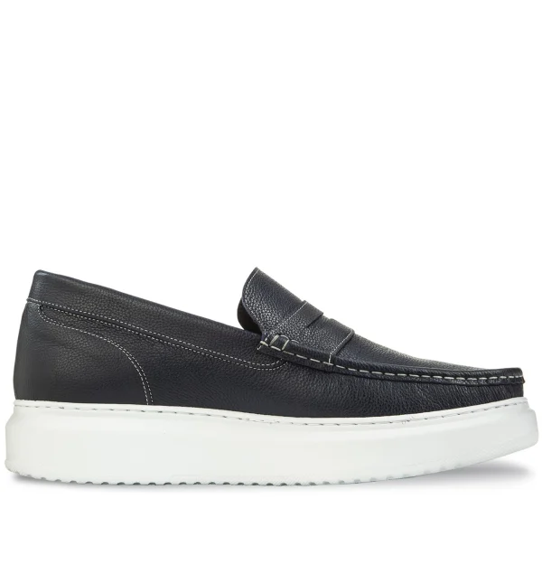 MARSIGLIA - Elevator Slip-Ons in Brushed Leather up to 2.6 inches