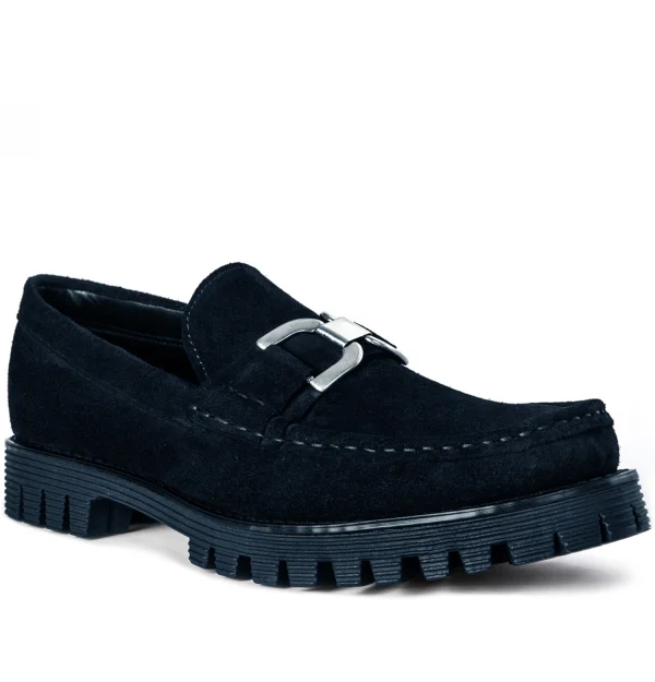 Versailles - Elevator Loafers in Suede Leather from 2 to 2.8 inches