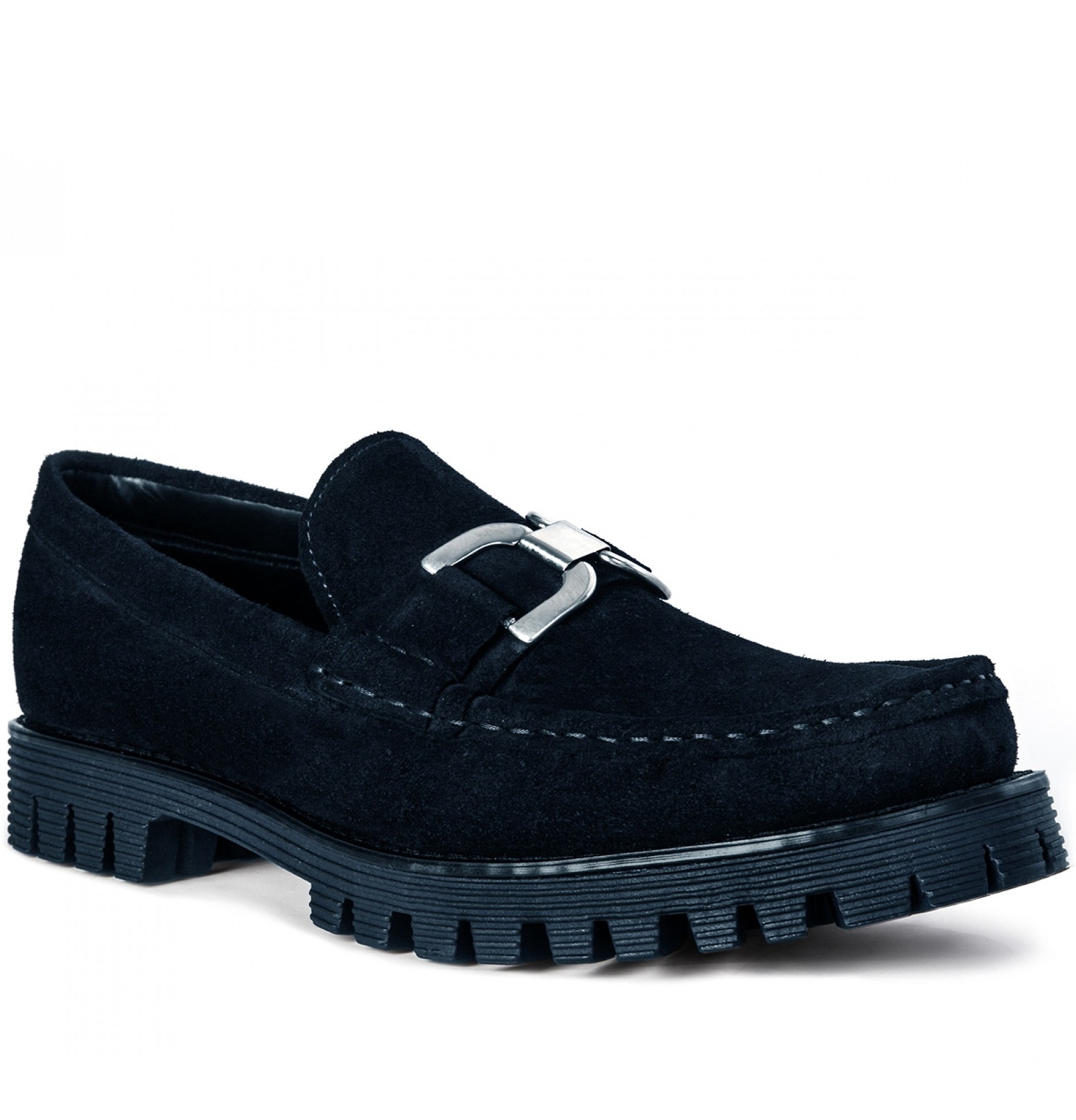 Versailles - Elevator Loafers in Suede Leather from 2 to 2.8 inches
