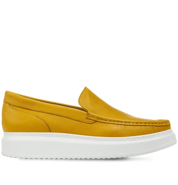 CALA D'OR - Elevator Slip-Ons in Full Grain Leather from 2 to 2.8 inches
