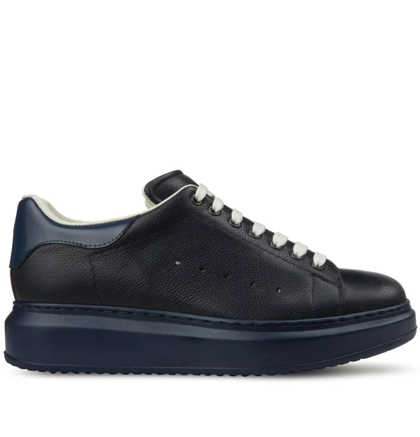 Miramas - Elevator Sneakers in Full Grain Leather from 2.4 to 3.1 inches
