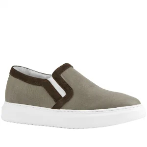 Alghero - Elevator Slip-Ons in Leather/fabric mix up to 6 cm
