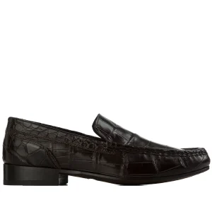 Alvito - Elevator Loafers in Crocodile Leather up to 2.6 inches
