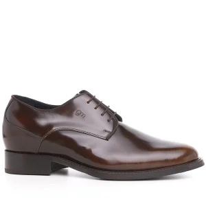 Ancona - Elevator Dress Shoes in Brushed Leather from 2.4 to 3.1 inches