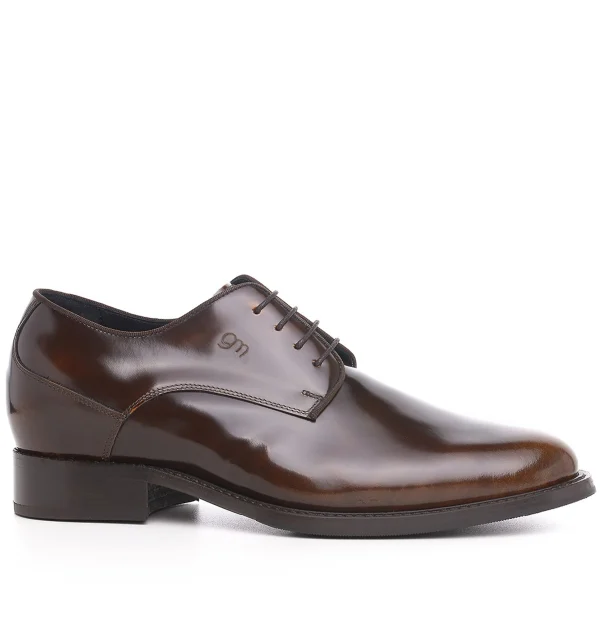 Ancona - Elevator Dress Shoes in Brushed Leather from 2.4 to 3.1 inches