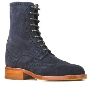 Argo - Elevator Boots in Suede Leather from 2.4 to 4 inches