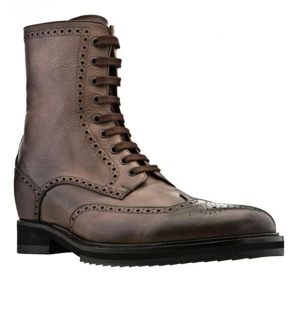 Austin - Elevator Boots in Full Grain Leather from 2.4 to 3.1 inches