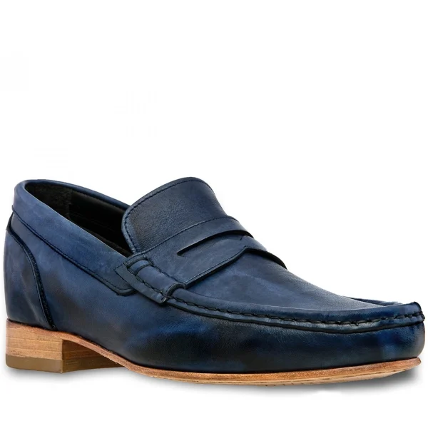 Australia - Elevator Loafers in Full Grain Leather up to 2.6 inches