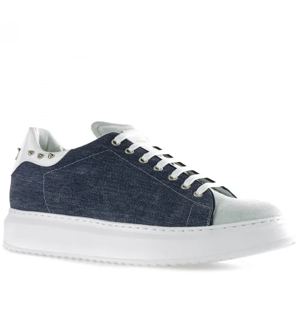 Ballard - Elevator Sneakers in Leather/Fabric Mix up to 3.1 inches