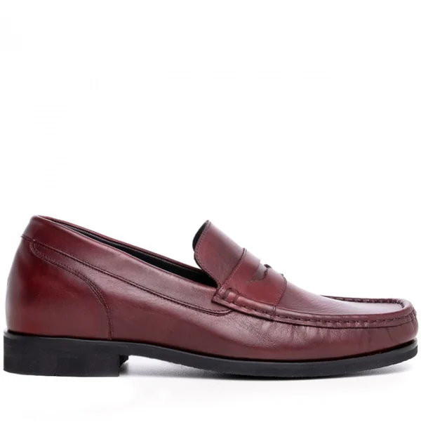 Bari - Elevator Loafers in Full Grain Leather up to 2.6 inches
