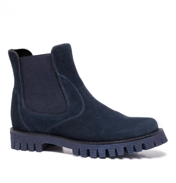 Belgium - Elevator Boots in Suede Leather from 2.4 to 4 inches