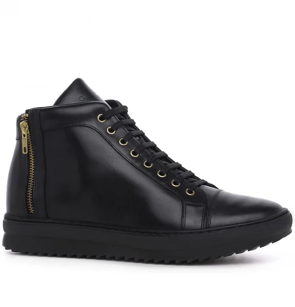 Belgravia - Elevator Sneakers in Full Grain Leather from 2.4 to 3.1 inches