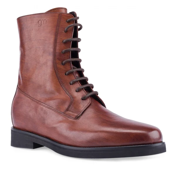 Finland - Elevator Boots in Leather/fabric mix from 2.4 to 3.1 inches