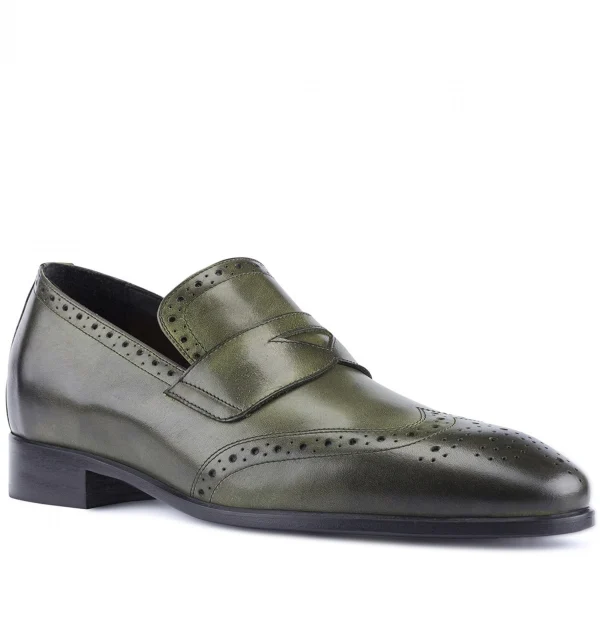 Brunei - Elevator Loafers in Full Grain Leather up to 2.6 inches