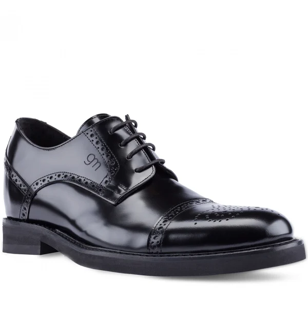 Toscana - Elevator Shoes in Brushed Leather from 2.4 to 3.1 inches