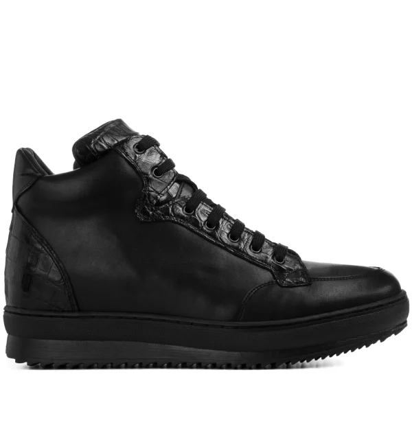 Camaiore - Elevator Sneakers in Mix of leathers from 2.4 to 4 inches