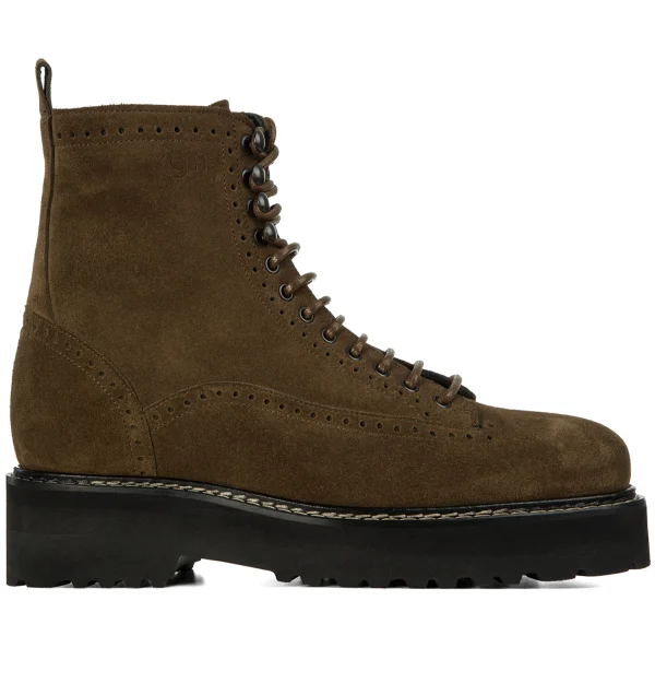 Castelletto - Elevator Boots in Suede Leather from 4 to 6 inches