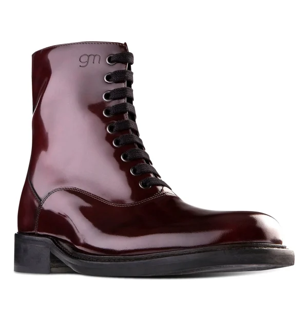 Chiara - Elevator Boots in Full Grain Leather from 2.4 to 4 inches