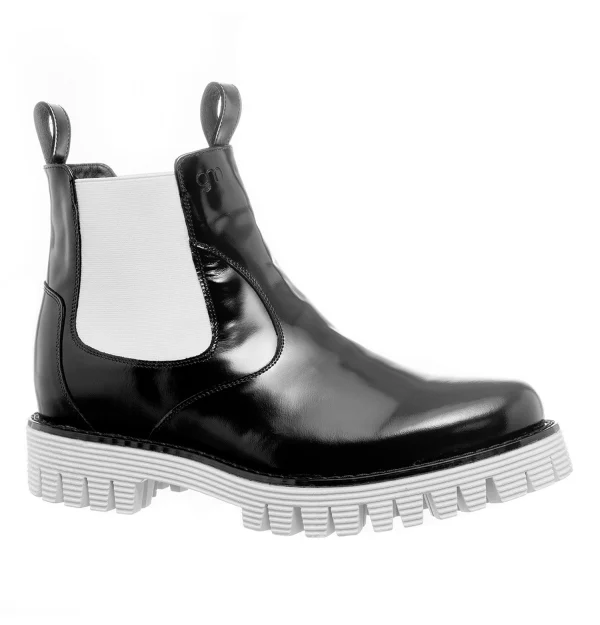 China - Elevator Boots in Full Grain Leather from 2.4 to 3.1 inches
