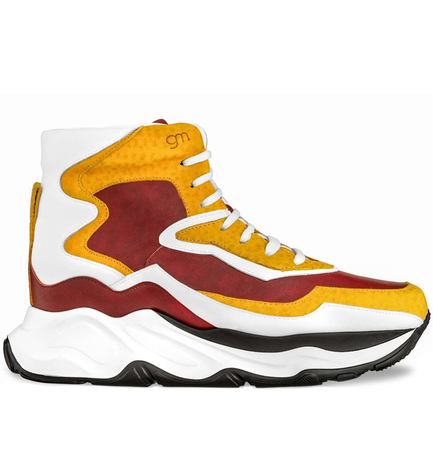 Giant Lion - Elevator Sneakers in Mix of leathers from 2.4 to 5 inches