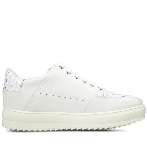 CAP BLANC - Elevator Sneakers in Mix of leathers from 2.4 to 3.1 inches