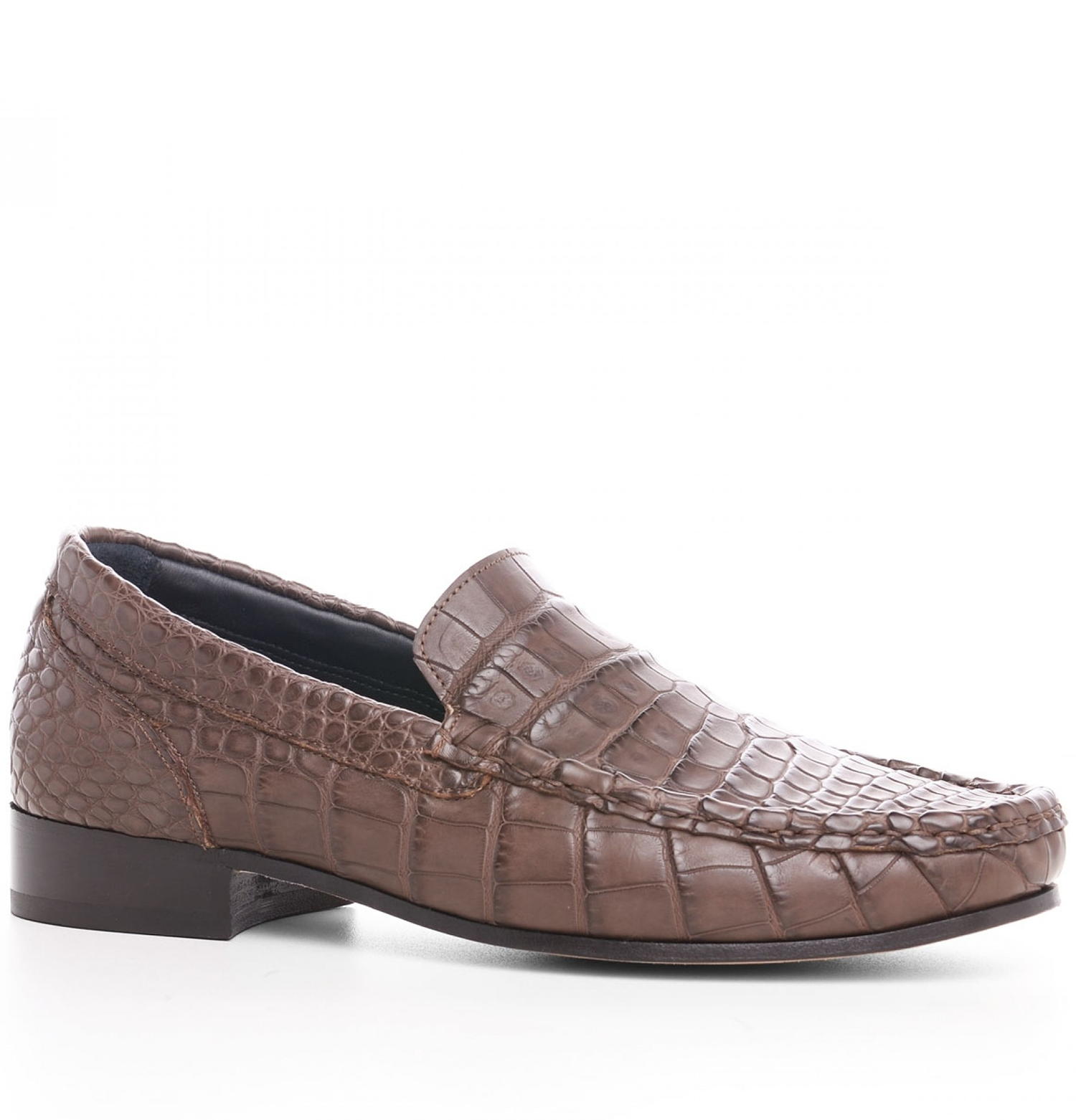 Khartoum - Elevator Loafers in Crocodile Leather up to 2.6 inches
