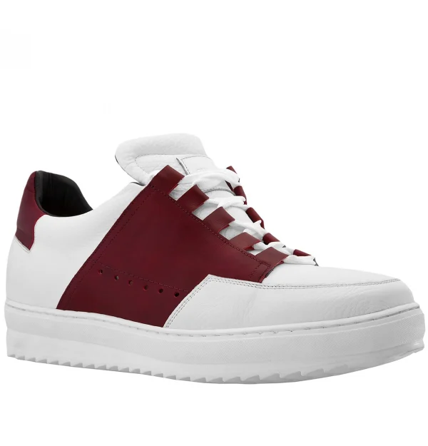 Colosseum - Elevator Sneakers in Full grain Leather from 2.4 to 3.1 inches