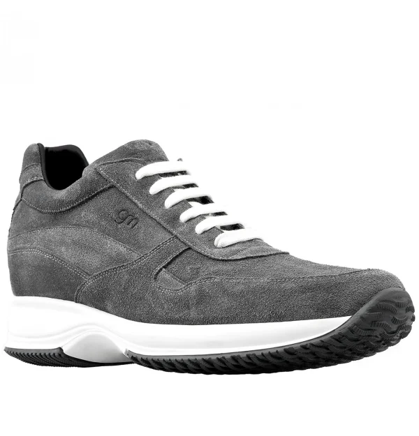Copenaghen - Elevator Sneakers in Suede Leather from 2.4 to 4 inches