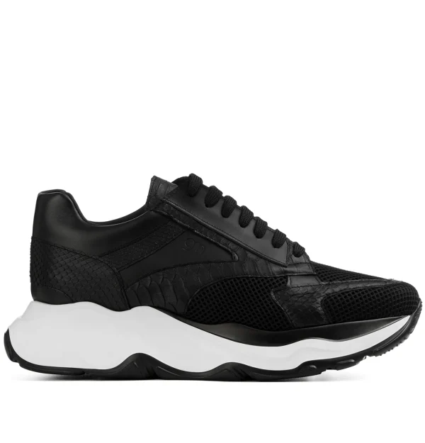 Corvara - Elevator Sneakers in Mix of leathers/fabric from 2.4 to 4.3 inches