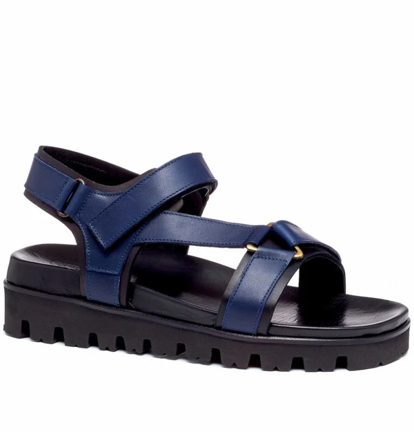 Costa Smeralda - Elevator Sandals in Full grain Leather up to 2 inches