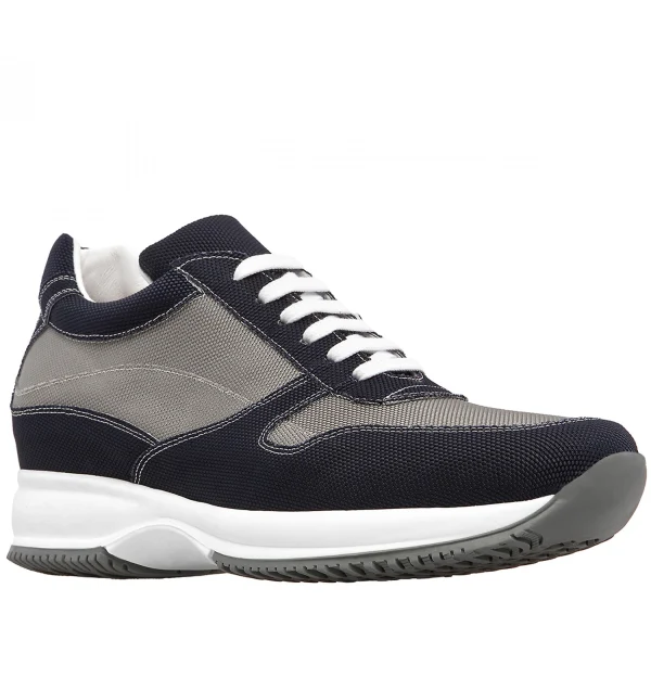 Denver - Elevator Sneakers in Fabric from 2.4 to 4 inches