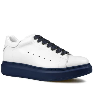 Ajax - Elevator Sneakers in Full Grain Leather from 2.4 to 3.1 inches