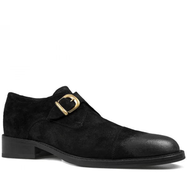 Saronno - Elevator Shoes in Suede Leather from 2.4 to 3.1 inches