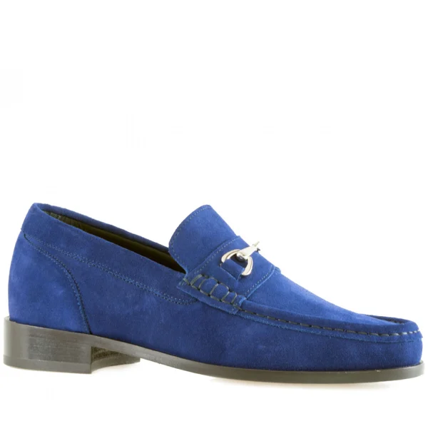 Reims - Elevator Loafers in Suede Leather up to 2.6 inches