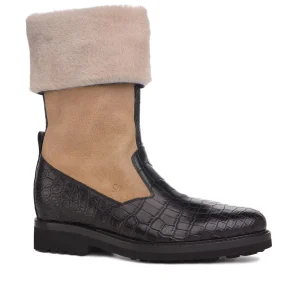 Astana - Elevator Boots in Mix of leathers from 2.4 to 4 inches