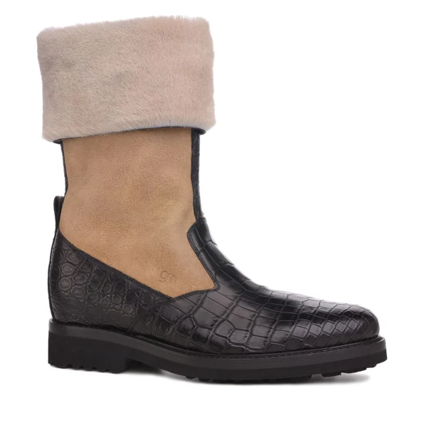 Astana - Elevator Boots in Mix of leathers from 2.4 to 4 inches